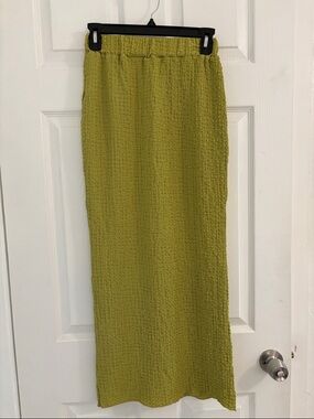 Olive green skirt